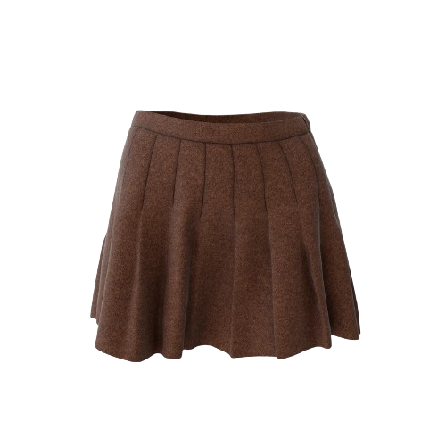 brown skirt